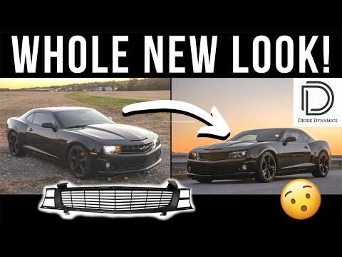 Custom Retrofit Headlights, Heritage Grille AND Paint Correction! 2013 Camaro SS