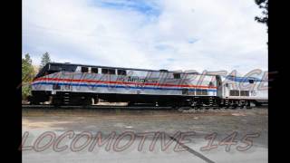 preview picture of video 'AMTRAK HERITAGE UNIT 145 AT VERDI, 6/11/2011'
