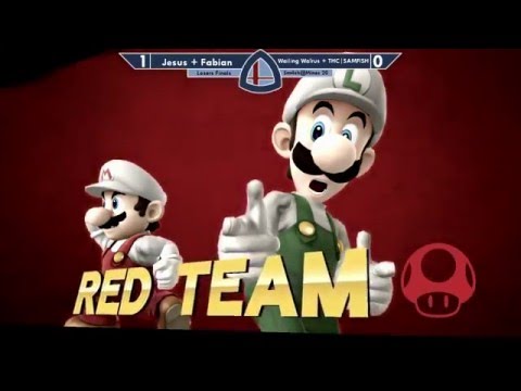 Sm4sh@Mines 20 - Jesus + Fabian Vs. Wailing Walrus + THC|SAMFISH - Doubles Losers Finals