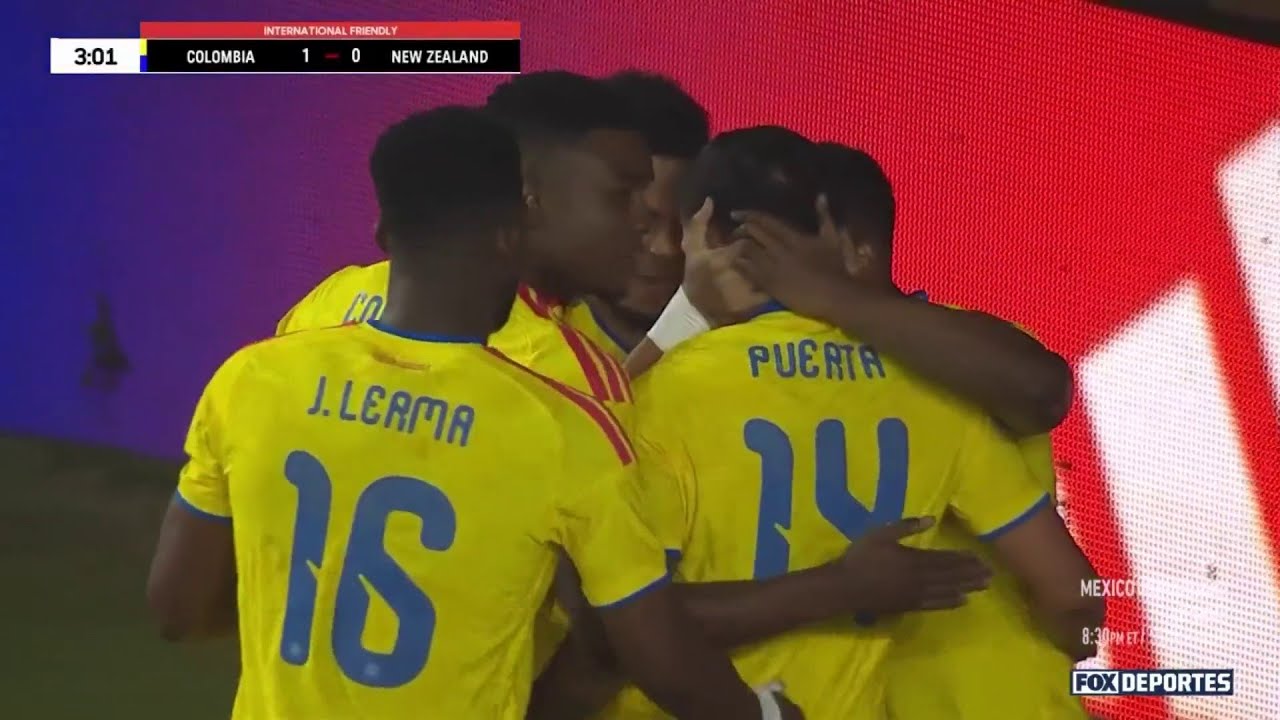 💪 GOL Gustavo Puerta | Colombia 1-0 Nueva Zelanda | Amistoso Internacional 2025