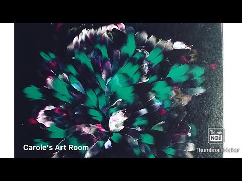 (362) Dip Technique Fluid Acrylic Pouring