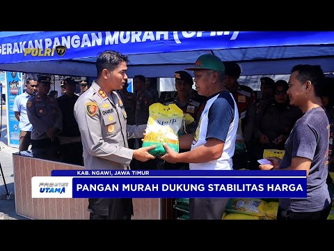 POLRES NGAWI GELAR GERAKAN PANGAN MURAH DUKUNG STABILITAS HARGA