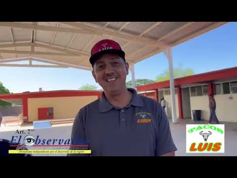 tacos Luis hace donación a COBACH en Pitiquito bonito