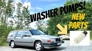 VOLVO 940 TURBO - WASHER PUMP REPLACEMENT