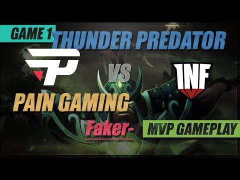 Faker- MVP Gameplay | paiN Gaming vs Thunder Predator | Game 1