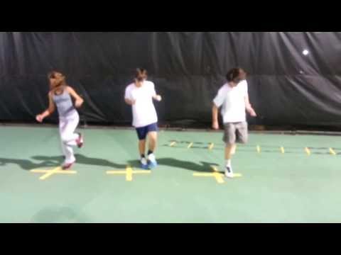 Franco's Tennis Ahtletes Training on single leg dynamic, stability and quickness