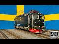 4K TRAIN DRIVERS VIEW From SWEDEN Stockholm To Rättvik