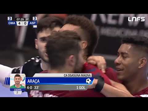 Gol Araça (4-0) Osasuna Magna - Aspil Vidal Ribera Navarra. J12, 1Div. LNFS
