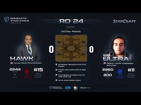 BSL8 RO24 - Group B - UltrA [T] vs Hawk[Z] - bo3