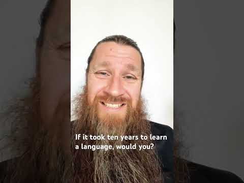 If it took TEN YEARS to learn a language, would you?! #languagelearning