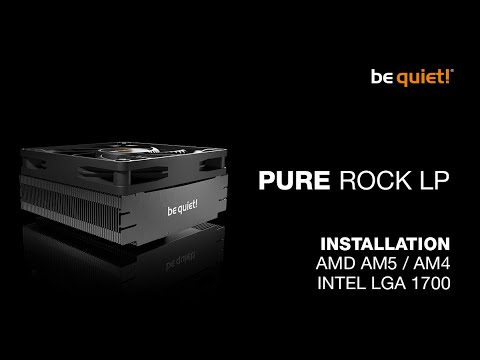 LISTAN BE QUIET Pure Rock LP procesoriaus aušintuvas video