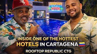 Inside One of the Hottest Hotels in Cartagena 🇨🇴 | Rooftop Republic CTG