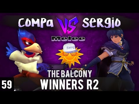 Melee @ The Balcony 59 - Winners Round 2 ft. Sergio (Marth) vs. Compa (Falco)