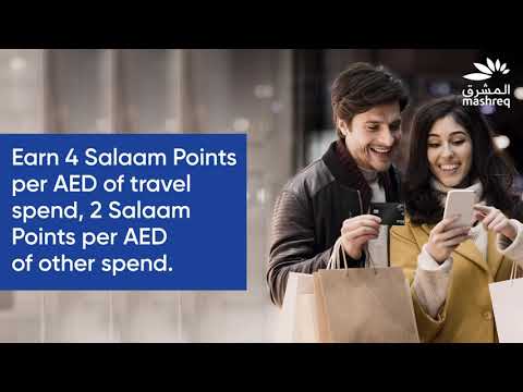Earn Salaam Points on all spends with Mashreq Solitaire Credit Card