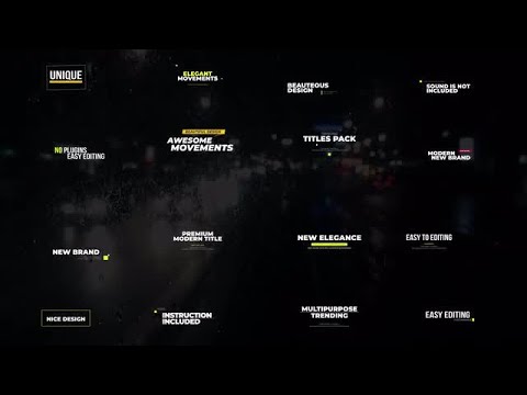 Unique Typography Final Cut Pro Templates