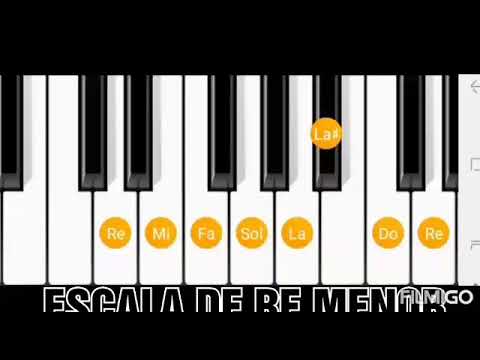 TUTORIAL ESCALA  DE RE MENOR NATURAL