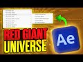 How To Install Red Giant UNIVERSE In After Effects