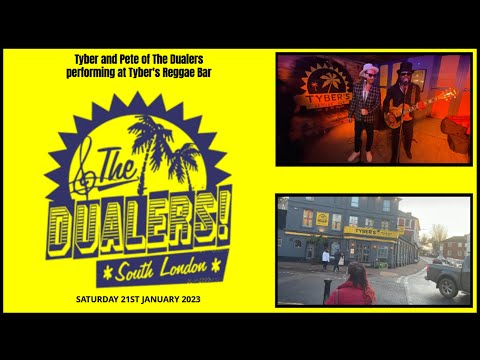 Tyber and Pete of The Dualers performing at Tyber's Reggae Bar | Saturday 21st January 2023
