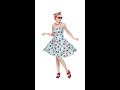 50er kjole med kirsebær video