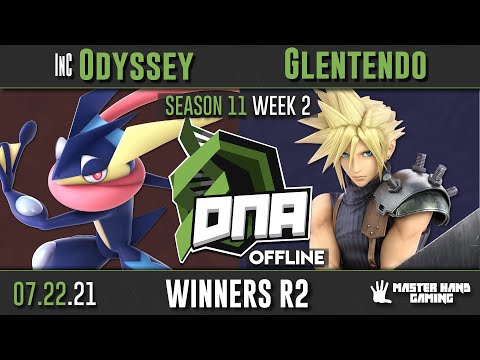 DNA [OFFLINE] S11:W2 - InC | Odyssey (Greninja, Captain Falcon) vs Glentendo (Cloud) - WR2