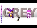 Color Grey Original Colors and Shapes Song For Children | Hippy Hoppy Show