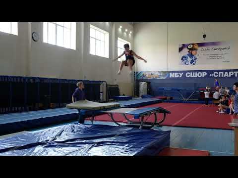 Первенство СШОР СПАРТАК по прыжкам на батуте. Двойной минитрамп КМС МС.
