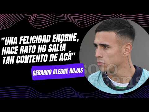 "Una felicidad enorne, hace rato no salía tan contento de acá"