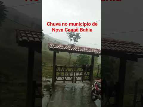 chuva no município de Nova Canaã Bahia