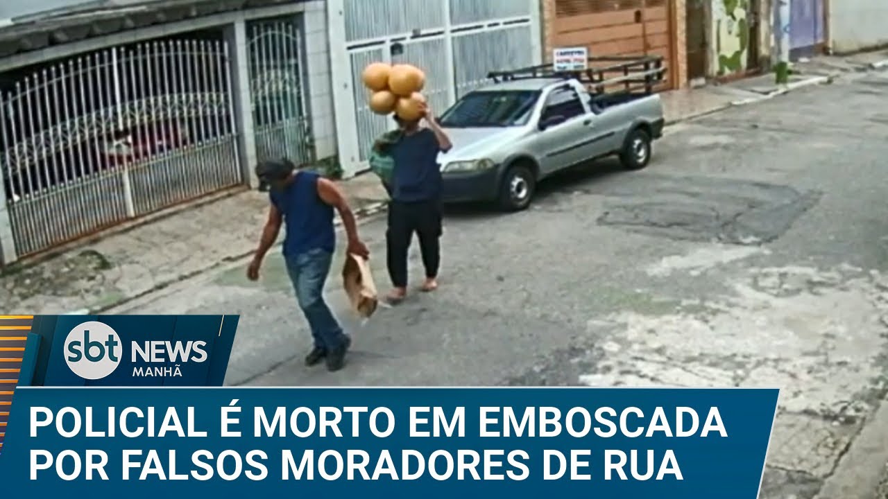 Policial é morto por homens que fingiam ser moradores em situação de rua | #SBTNews Manhã (07/01/25)