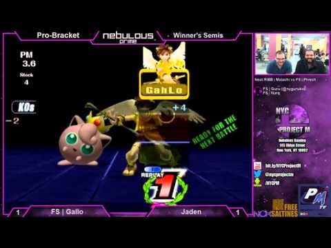 Nebulous Prime #17 Winners Semis - FS | Gallo (Pit) vs Jaden (Jigglypuff, Sheik)
