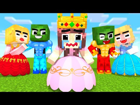 GA Animations - Monster School :Baby Zombie x Squid Game Doll Choose Right Girl - Minecraft Animation