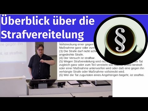 Überblick über die Strafvereitelung (§ 258 StGB)