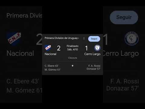 #uruguay #nacional win #cerrolargo #peñarol win #danubio