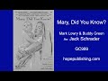 Mary Did You Know - Lowry & Green/Arr. Jack Schrader