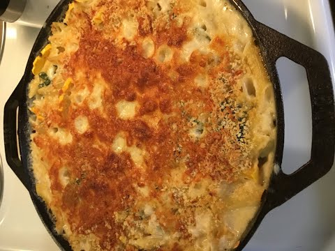 Baked Penne with Squash and Goat Cheese