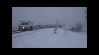 preview picture of video 'Pokemouche New Brunswick storm, route 11, December 2010'