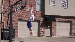 preview picture of video '14 Year Old Dunks on 10 feet Goalrilla goal'