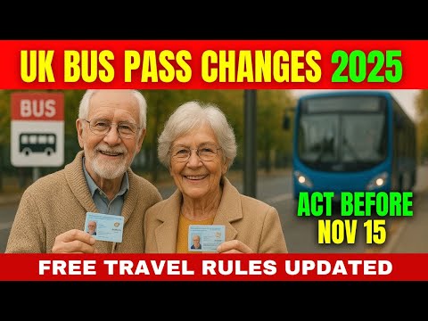Änderungen bei den Buspässen in Großbritannien ab dem 15. November 2025 – Was jeder Rentner wisse...