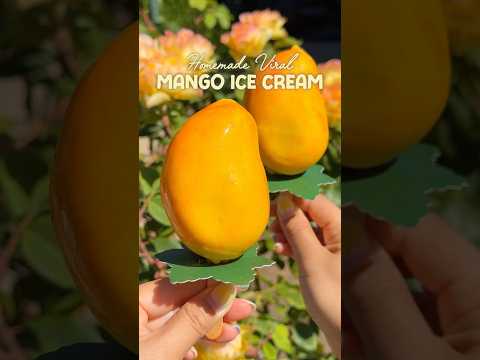 Making the Viral Mango Ice Cream at Home #diy #recipe #mangoicecream