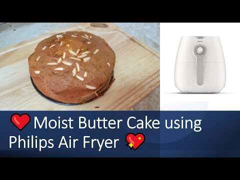 Moist Butter Cake using Philips Air Fryer