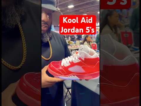 Viral Jordan 5 Kool Aid 1 of 1 🔥 Share,Like,Subscribe 4 more!! Parody #youtubeshorts #viral #shoes