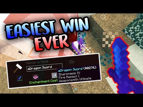 EASIEST WIN EVER + 3k Q&A (Sharp 3 Dragon Sword Rush ▷ Sharp 4 Fire) - Hypixel UHC