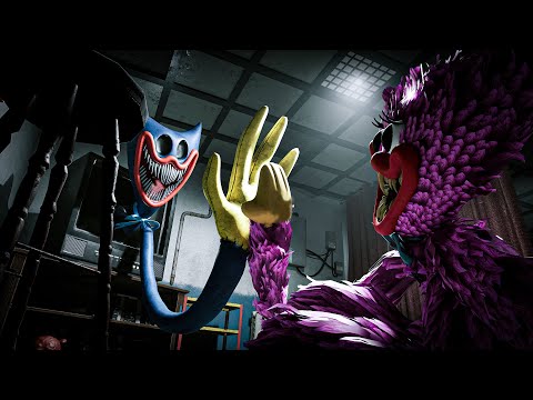 What if Huggy Wuggy meets with KISSY MISSY? (secret scene) - Poppy Playtime: Chapter 3