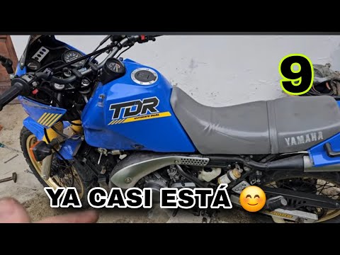 9 YAMAHA TDR 250🚀 Refrigerante, luces, matricula, ruedas….Muchos avances😊