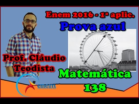 Matemática - Enem 2016 - azul - 138 (1ª aplicação)