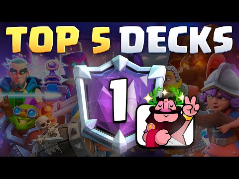 TOP 5 BEST DECKS TO EASILY GET ULTIMATE CHAMPION IN CLASH ROYALE! 🏆