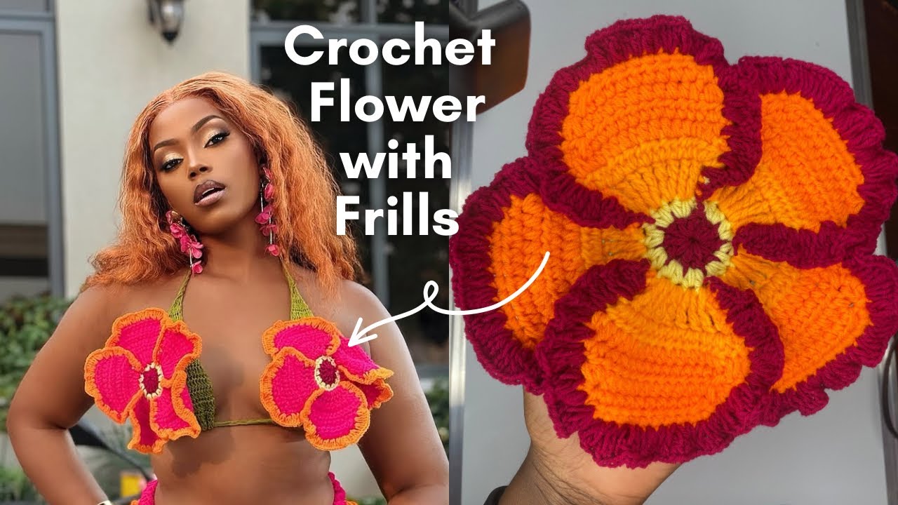 Crochet Ruffle Flower( Flower with frills)