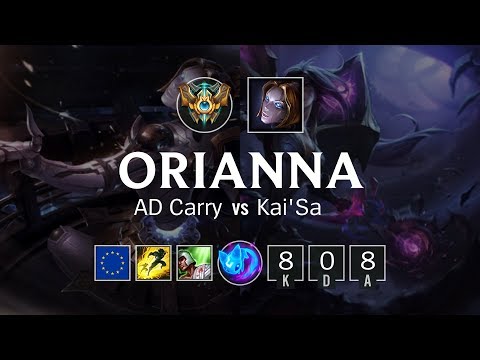 Orianna Bot vs Kai'Sa - EUW Challenger Patch 8.21
