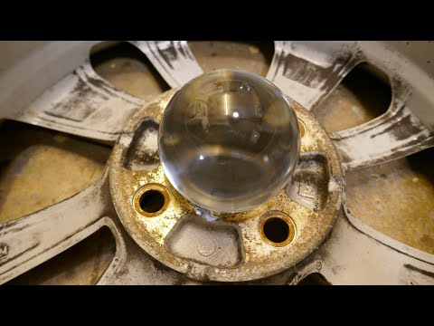 Rad auswuchten mit Hilfe einer Kugel / How to balance a wheel with a ball