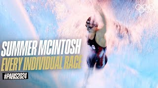 Every Individual Summer Mcintosh Race at Paris! 🇨🇦  #Paris2024